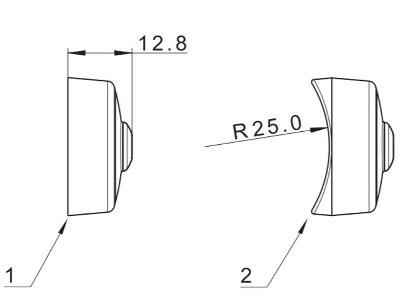 Markeringslys E9 EMC Bøyler,Karosseri Gult